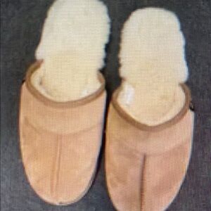 Cozy Tan Shearling Slippers